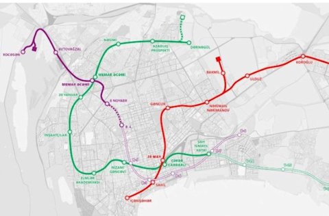 Bakıda yeni tikiləcək 10 metro stansiyası harada yerləşəcək?