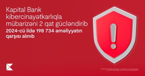 Kapital Bankdan növbəti AÇIQLAMA: 198 734 əməliyyatın qarşısını alınıb