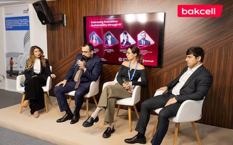 “Bakcell”in təşkilatçılığı ilə “Süni İntellektlə Dayanıqlılıq” mövzusunda panel müzakirəsi keçirilib