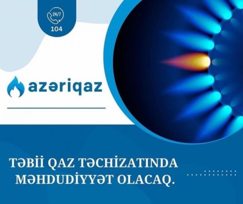 Bakıda bu ərazilərdə qaz olmayacaq